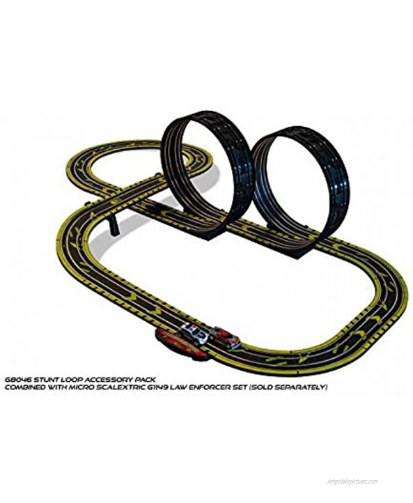 Scalextric Micro Stunt Loop The Loop Track Extension Pack 1:64 Slot Car Race Track G046