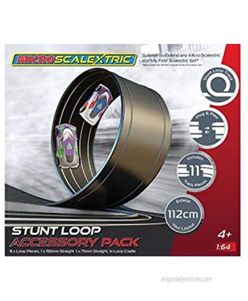 Scalextric Micro Stunt Loop The Loop Track Extension Pack 1:64 Slot Car Race Track G046