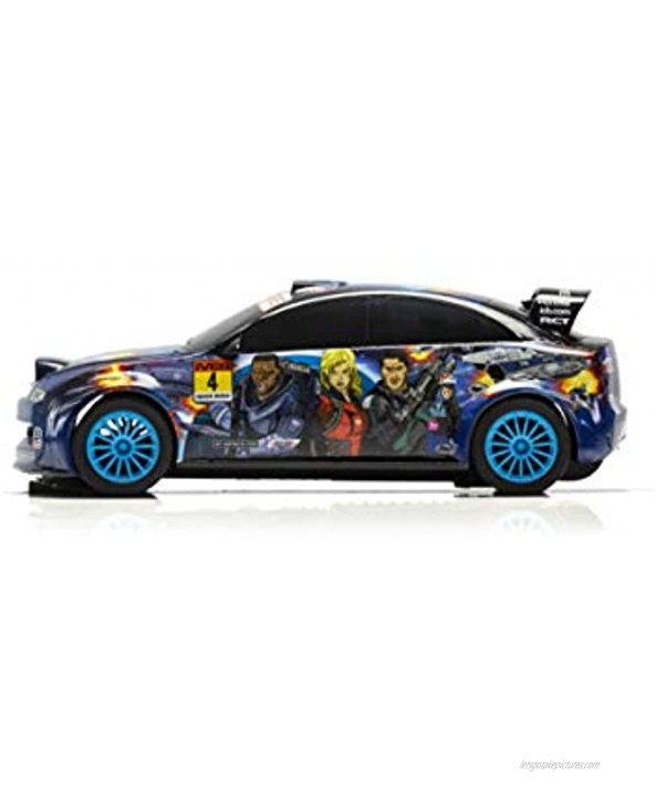 Scalextric Team Rally Space 1:32 Slot Race Car C3962 Black & Blue