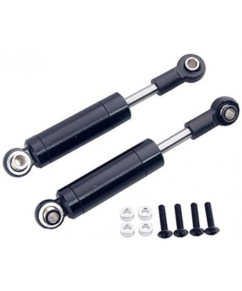 Toyoutdoorparts 2X RC OEM Aluminum The Ultimate Scale Shocks 60mm Internal Coil Spring Black
