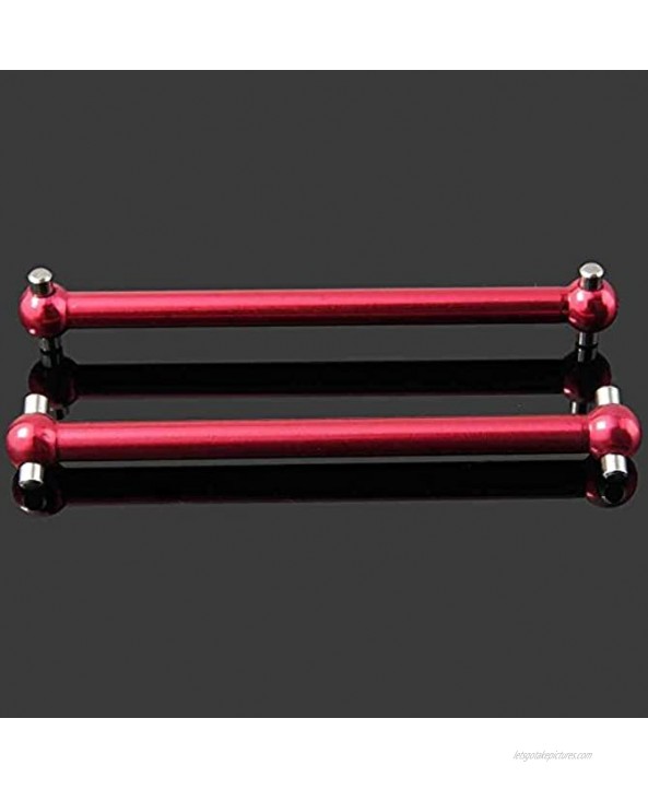 Toyoutdoorparts RC A580027 Red Aluminum Dogbone 52mm Fit WLtoys 1:18 A949 A959 A969 A979