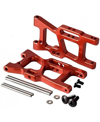 Toyoutdoorparts RC BE6014 Red Alum Front Lower Suspension Arm Fit LC Racing 1 14 Electric EMB