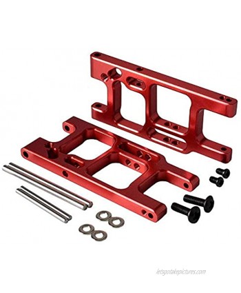Toyoutdoorparts RC BE6015 Red Alum Rear Lower Suspension Arm Fit LC Racing 1 14 Electric EMB