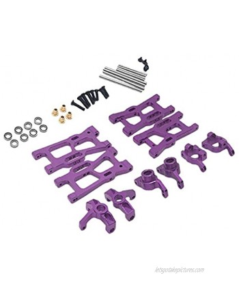 Upgrades Parts Kit Fits WLtoys 144001 124018 Swing Arms C Seat Bearings Accs Purple