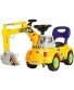 Best Choice Products Kids Excavator Ride-On Foot-to-Floor Toy Construction Truck w  Garden Set Lights Music Storage