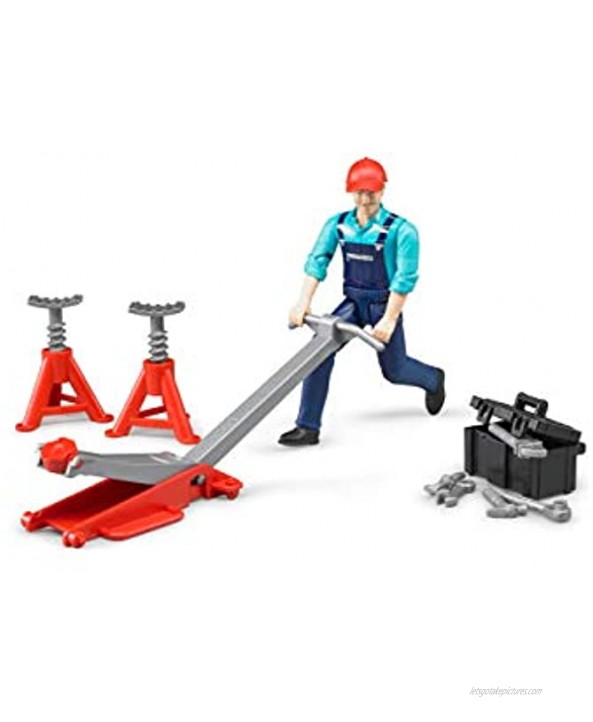 Bruder 62100 Bworld Man with Repair Shop Accessories Vehicle