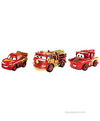 Disney Cars GKG22 Pixar's Cars Mini Racers Rust-eze Wraps Series 3-Pack Multicoloured