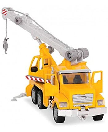DRIVEN by Battat – Micro Crane Truck – Toy Crane Truck with Lights Sounds and Movable Parts for Kids Age 3+