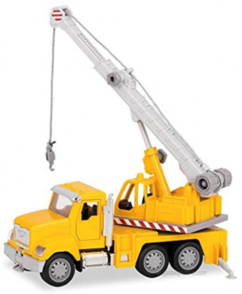 DRIVEN by Battat – Micro Crane Truck – Toy Crane Truck with Lights Sounds and Movable Parts for Kids Age 3+