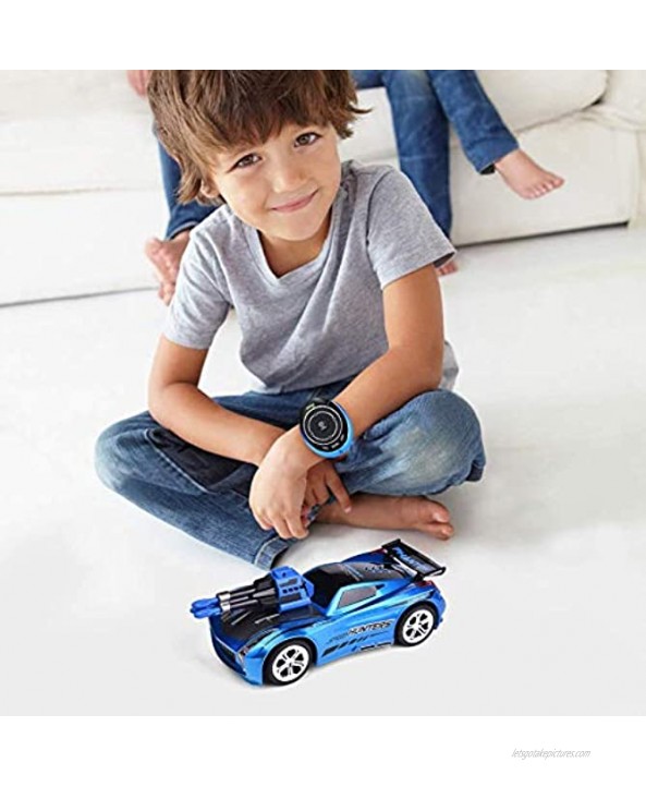 FUN LITTLE TOYS Remote Control Car High Speed Racing Car with USB Charger Multi Function & LED Light Smart Watch Voice Command Remote Control Car