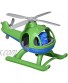Green Toys Helicopter Green Blue CB Pretend Play Motor Skills Kids Flying Toy Vehicle. No BPA phthalates PVC. Dishwasher Safe Recycled Plastic Made in USA.