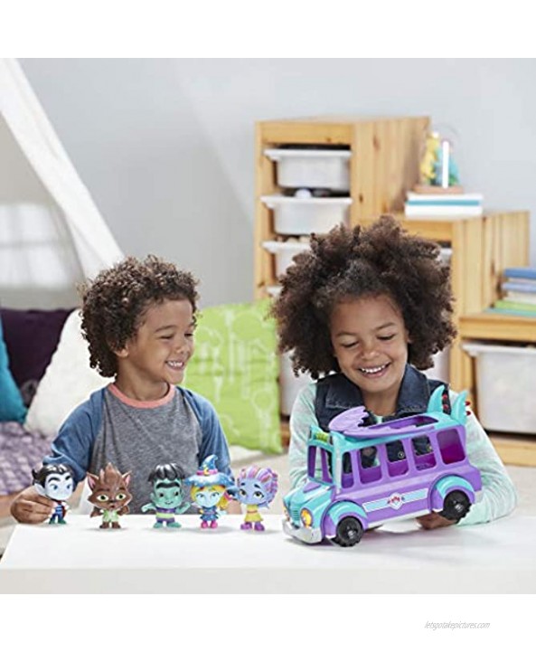 Netflix Super Monsters GrrBus Monster Bus Toy with Lights Sounds and Music Ages 3 and Up