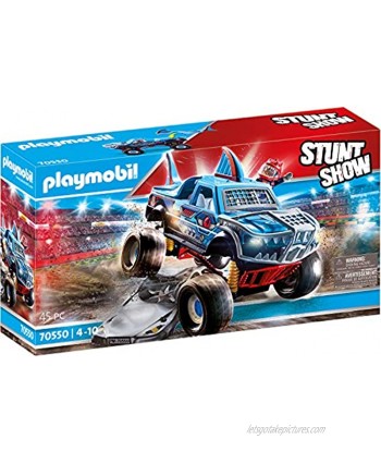 Playmobil Stunt Show Shark Monster Truck Multicolor 51.5 x 28.4 x 12.4 cm ,count of 2