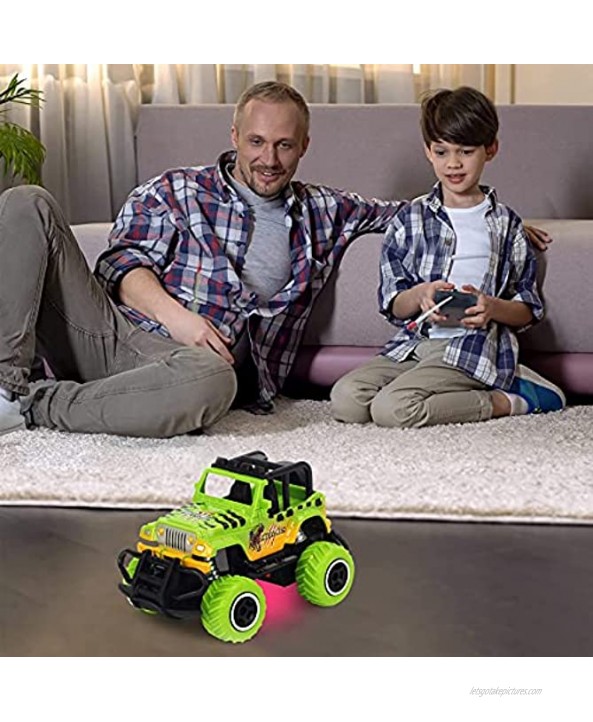 RC Car Toddlers Boys Toys for 3 5 Year Olds Kids RC Trucks Gifts Remote Control Car for 3-4 Year Old Boys Xmas Easter Birthday Present Preschool Toys Cars Green