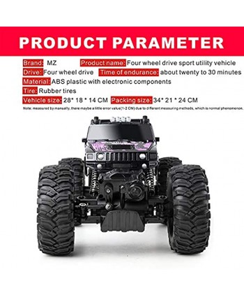 Remote Control Car Pink 360° Stunt Tumbling Waterproof Monster Truck Boy and Girl Adult Children Can Control The Toy