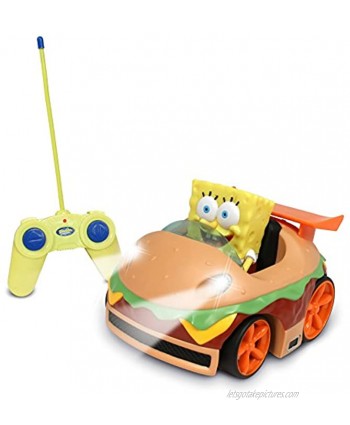 SpongeBob SquarePants NKOK Remote Control Krabby Patty Vehicle with Spongebob Off Silver