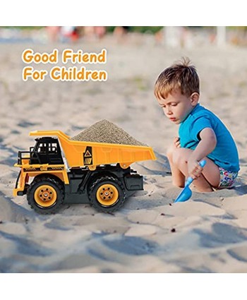 THYG Remote Control Construction Dump Truck Toy RC Dump Truck Toys for 6,7,8,9,10 Year Old Kids Boys and Up 1 22 Scale Alloy RC Engineering Truck Construction Toys Vehicle