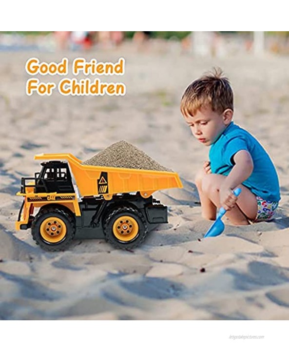 THYG Remote Control Construction Dump Truck Toy RC Dump Truck Toys for 6,7,8,9,10 Year Old Kids Boys and Up 1 22 Scale Alloy RC Engineering Truck Construction Toys Vehicle