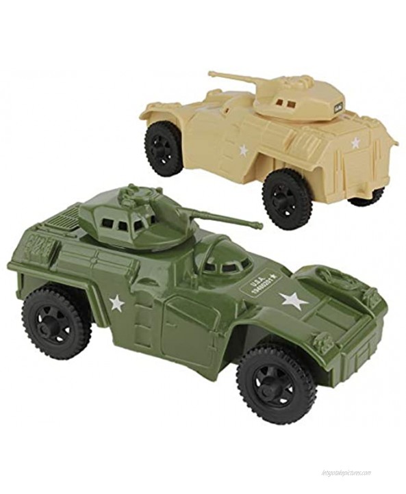 TimMee Recon Patrol Armored Cars Plastic Army Men Scout Vehicles USA Made