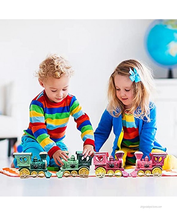 Toy Trains – 2021 New 360° Self-Spinning Design with Stunning 3D Lights and Music Goes Around and Changes Directions on Contact Great Gift Toys for 3 4 5 6+Years Old Kids（Green）