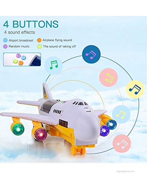 Car Toys Set With Transport Cargo airplane and Large Play Mat Educational Vehicle Construction Car Set for Kids Toddler Boys Child Gift for 3 4 5 6 years old 6 Cars large plane 11 Road Signs