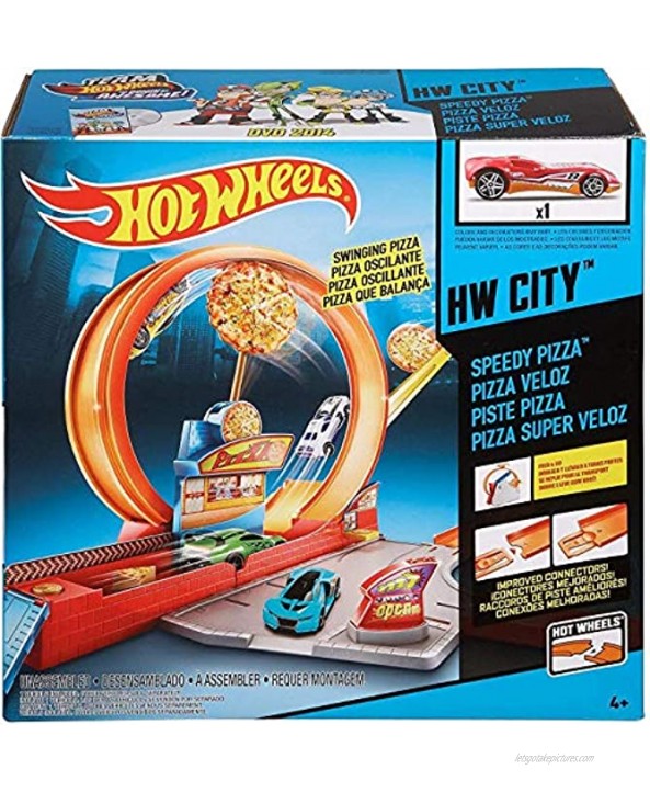 Hot Wheels Mattel Speedy Pizza Set Multicolor