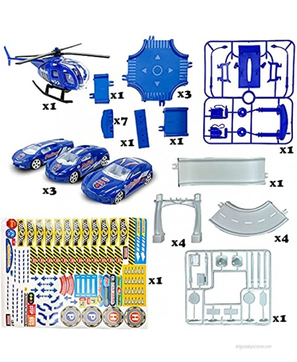 Liberty Imports My First Racing Parking Garage Diecast Police City Station Playset
