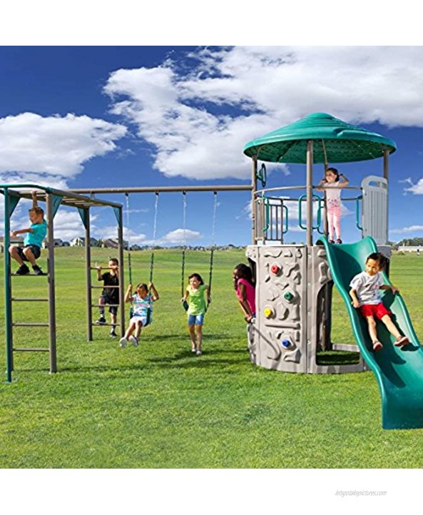 Lifetime 90630 Products Adventure Tower Deluxe Playset Green