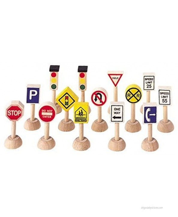 Plan Toys Set of Traffic Signs and Lights 1 Usa