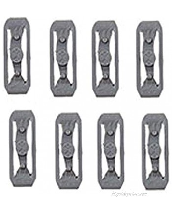 Replacement Track Connectors for Hot Wheels Package of 8 Gray Hot Wheels Track Connectors ~ Work with Track Builder Sets