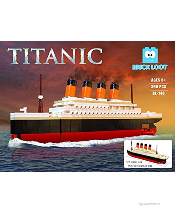 Brick Loot Titanic Building Bricks Set Large 390 Pieces 100% Compatible