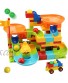 COUOMOXA Marble Run Building Blocks Classic Big Blocks STEM Toy Bricks Set Kids Race Track Compatible with All Major Brands 106 PCS Various Track Models for Boys Girls Aged 3,4,5,6,8
