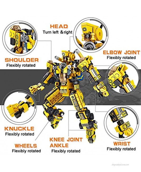 HOMOFY STEM Building Toys for Kids 25-in-1 Engineering Building Bricks Construction Vehicles Kit Transformers Robot Build Blocks Toys for Age 5 6 7 8 9 10 11 12 Year Old Boys Girls & Kids Best Gifts