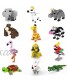 Jellydog Toy Mini Building Blocks Animals,Party Favors for Kids,12 in 1 Stem Toys Building Sets Assorted Mini Animals Building Blocks Sets for Goodie Bags Prize,Cake Topper