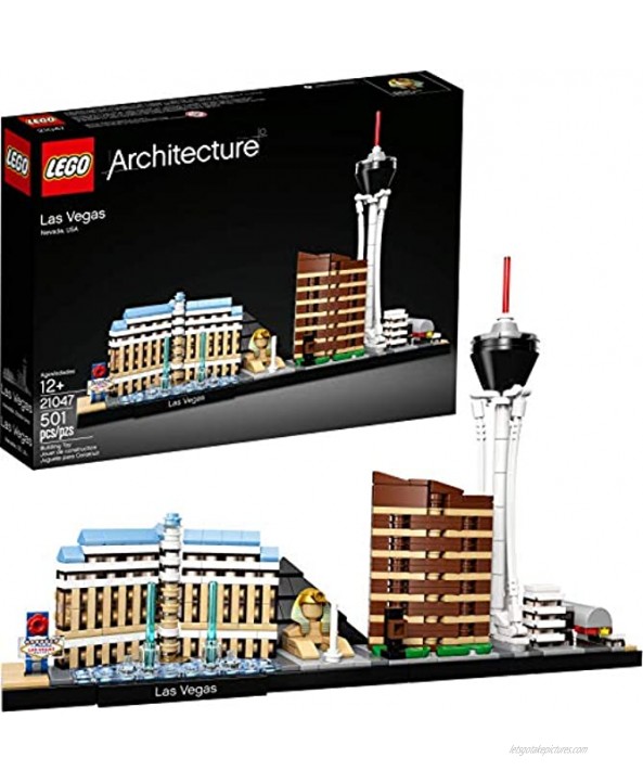 LEGO Architecture Skyline Collection Las Vegas Building Kit 21047 487 Pieces