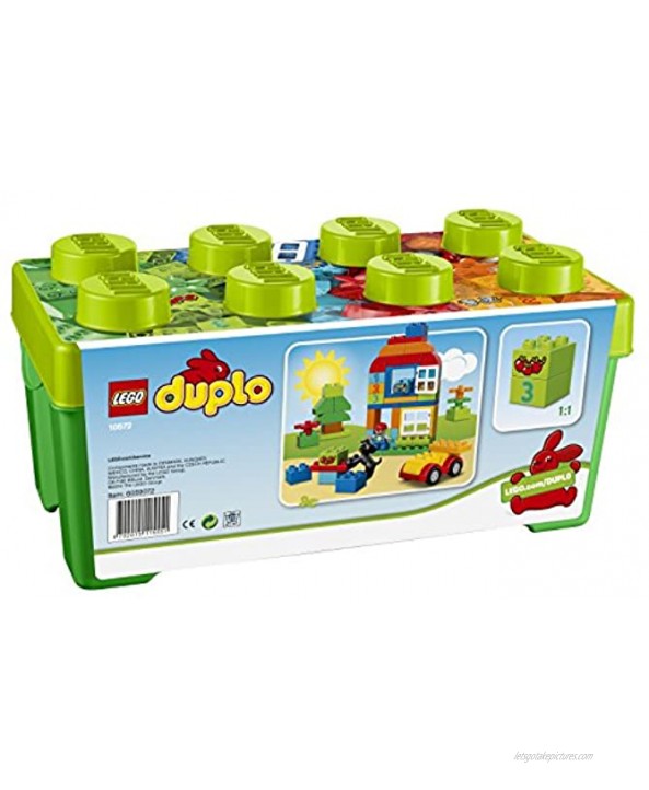 LEGO DUPLO All-in-One-Box-of-Fun Building Kit 10572 Open Ended Toy for Imaginative Play with Large Bricks Made for Toddlers and preschoolers 65 Pieces