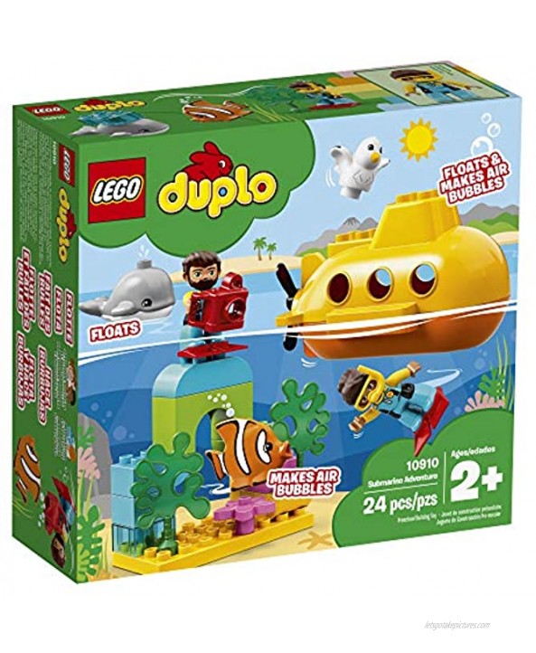 LEGO DUPLO Town Submarine Adventure 10910 Building Kit 24 Pieces