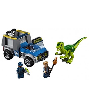 LEGO Juniors 4+ Jurassic World Raptor Rescue Truck 10757 Building Kit 85 Pieces Discontinued by Manufacturer