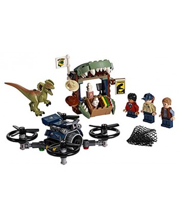 LEGO Jurassic World Dilophosaurus on The Loose 75934 Building Kit 168 Pieces
