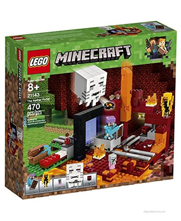 LEGO Minecraft The Nether Portal 21143 Building Kit 470 Pieces