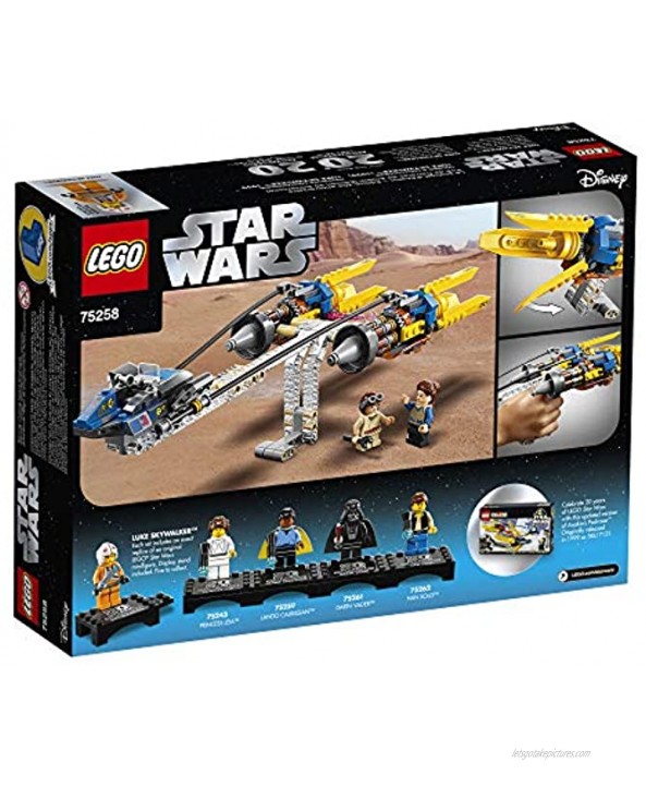 LEGO Star Wars: The Phantom Menace Anakin’s Podracer – 20th Anniversary Edition 75258 Building Kit 279 Pieces