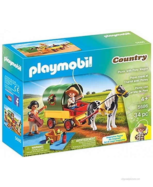 PLAYMOBIL Picnic with Pony Wagon