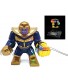BlingBlingBrick Thanos Minifigure with Handmade LED Chrome Infinity Gauntlet Super Heroes Small