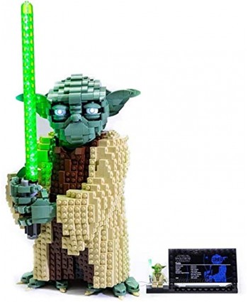 Brick Loot Deluxe LED Light KIT for Your Lego Star Wars: Attack of The Clones Yoda Building Set and Collectible Minifigure with Lightsaber 75255 This is a Light KIT Lego Set NOT Included