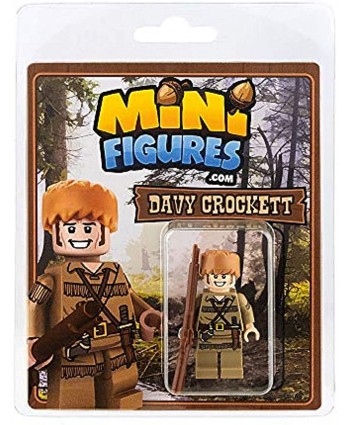 Custom Design Minifigure American Folk Hero Davy Crockett Adult Collectors Edition
