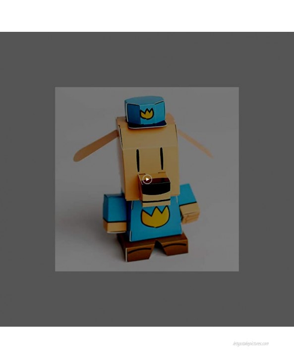 Dog Man Color Me Cubles | Petey | from Dav Pilkey Creator of Captain Underpants | Build Your Own 3D Product Figures