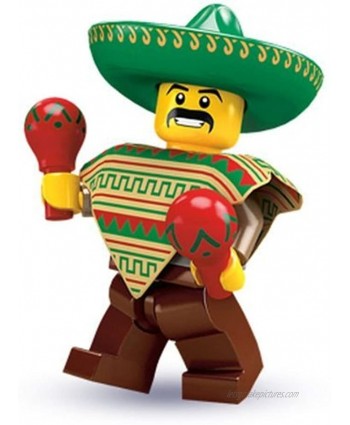 Lego Collectable Minifigures: Mexican Mariachi Maraca Man Minifigure Series 2 Bagged