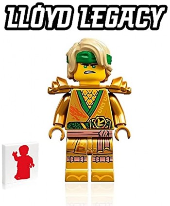 Lego Ninjago Legacy Minifigure Lloyd Golden Ninja with Dual Swords 71735