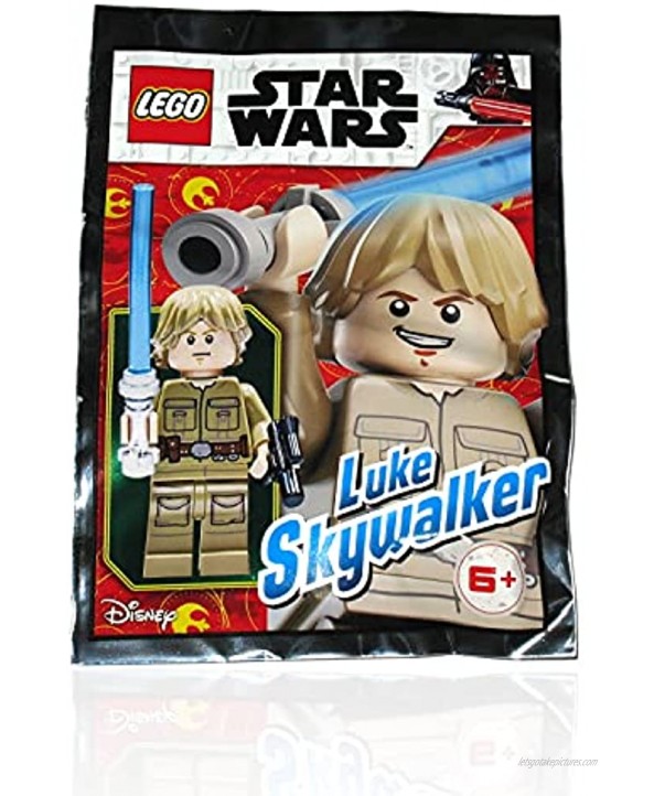 Lego Star Wars Minifigure Luke Skywalker Cloud City with Lightsaber and Blaster