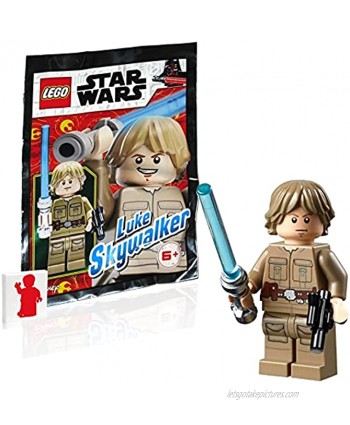 Lego Star Wars Minifigure Luke Skywalker Cloud City with Lightsaber and Blaster